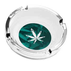Custom glass ashtrays with full color print