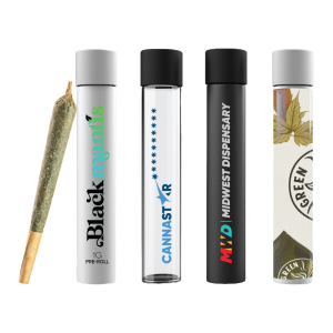 Custom Glass Pre-Roll Joint Tubes with direct print
