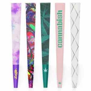 custom pre-rolled cones with different printed papers designs