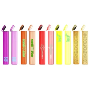 Custom pre roll tube plastic print overseas solid and translucid direct print