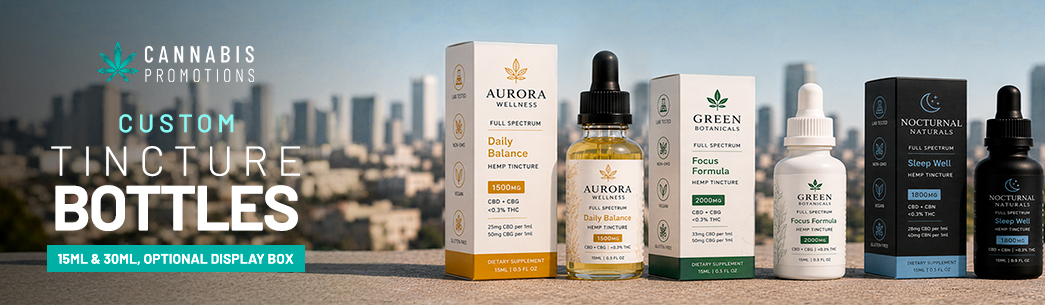 Custom CBD Tincture Bottles banner