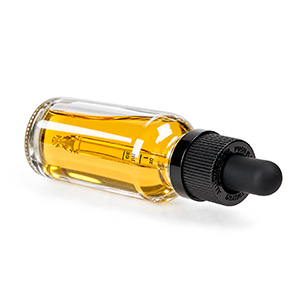 CBD tincture bottle feature